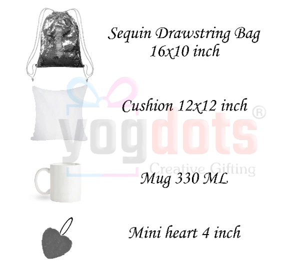Valentine day gift combo bag - White